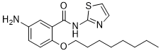 Benzamide, 5-amino-2-(octyloxy)-N-(2-thiazolyl)- 13736-70-4